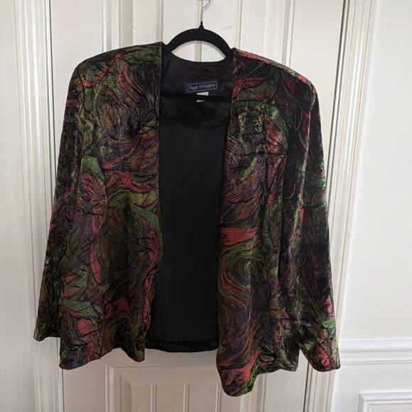 Maggie McNaughton Jackets & Blazers - Vintage Maggie McNaughton Multicolor Pattern One Button Blazer Women’s Size 20W